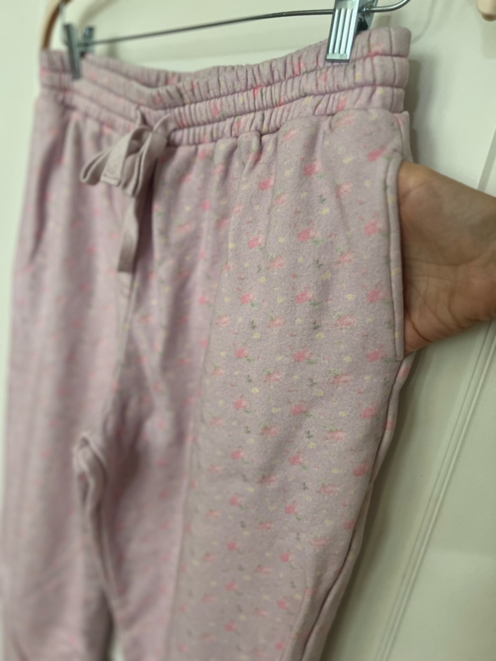 LoveShackFancy Lolana Floral Cotton Sweatpants Sz M - Picture 7 of 9